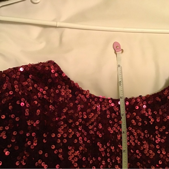 Boohoo Cranberry red sequins dress - Picture 8 of 10